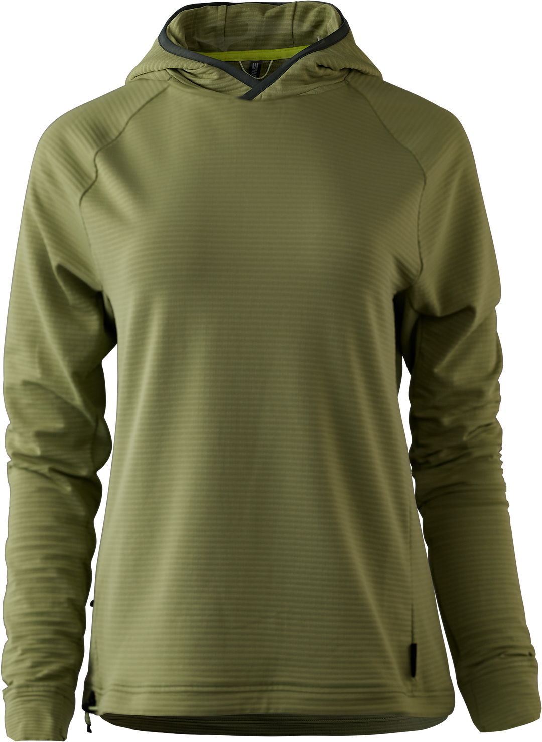 Grid top fleece hoodie